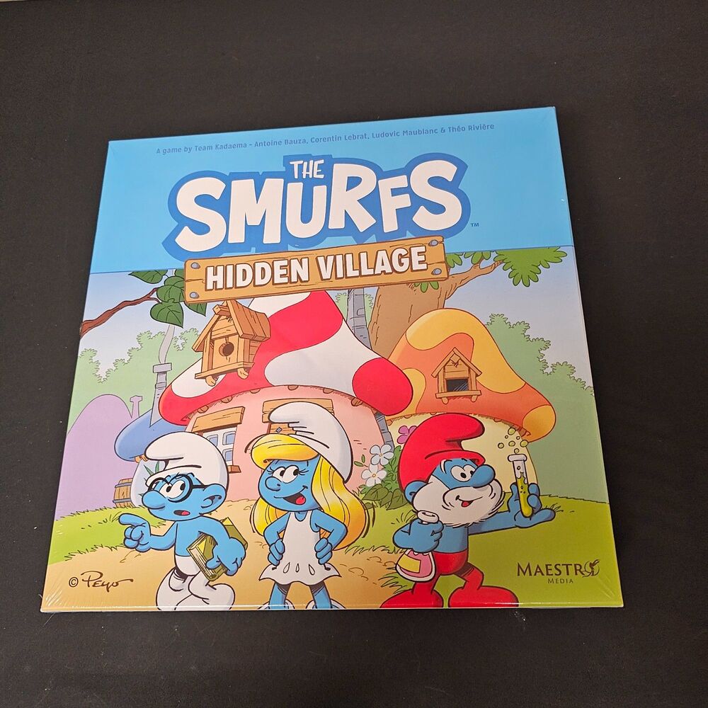 NIS The Smurfs Hidden Village Board & Ability Card Game 1-5 Players Ages 8+